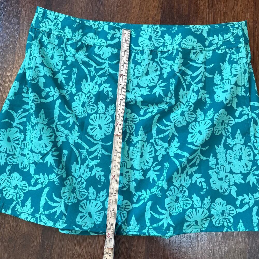 RipSkirt Hawaii Green Hibiscus Floral Wrap Skirt Beach Resort Tropical Sz Large - Picture 3 of 6